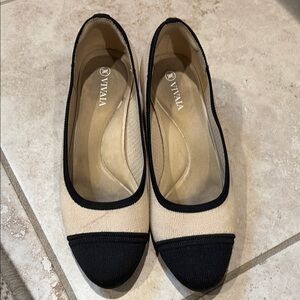 Vivaia two tone block heels